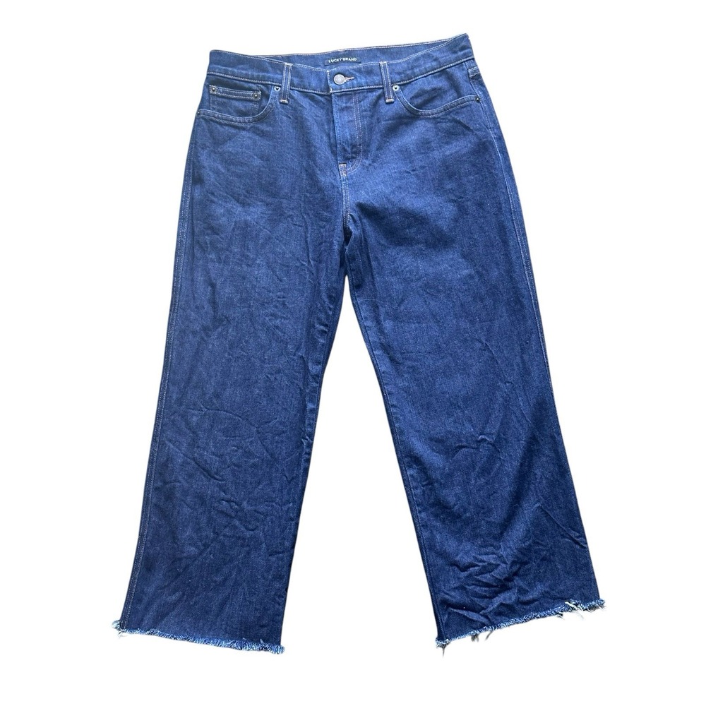 Lucky‎ Brand Women's Jeans 8/29 Mid Rise Crop Wide Leg Authentic Series